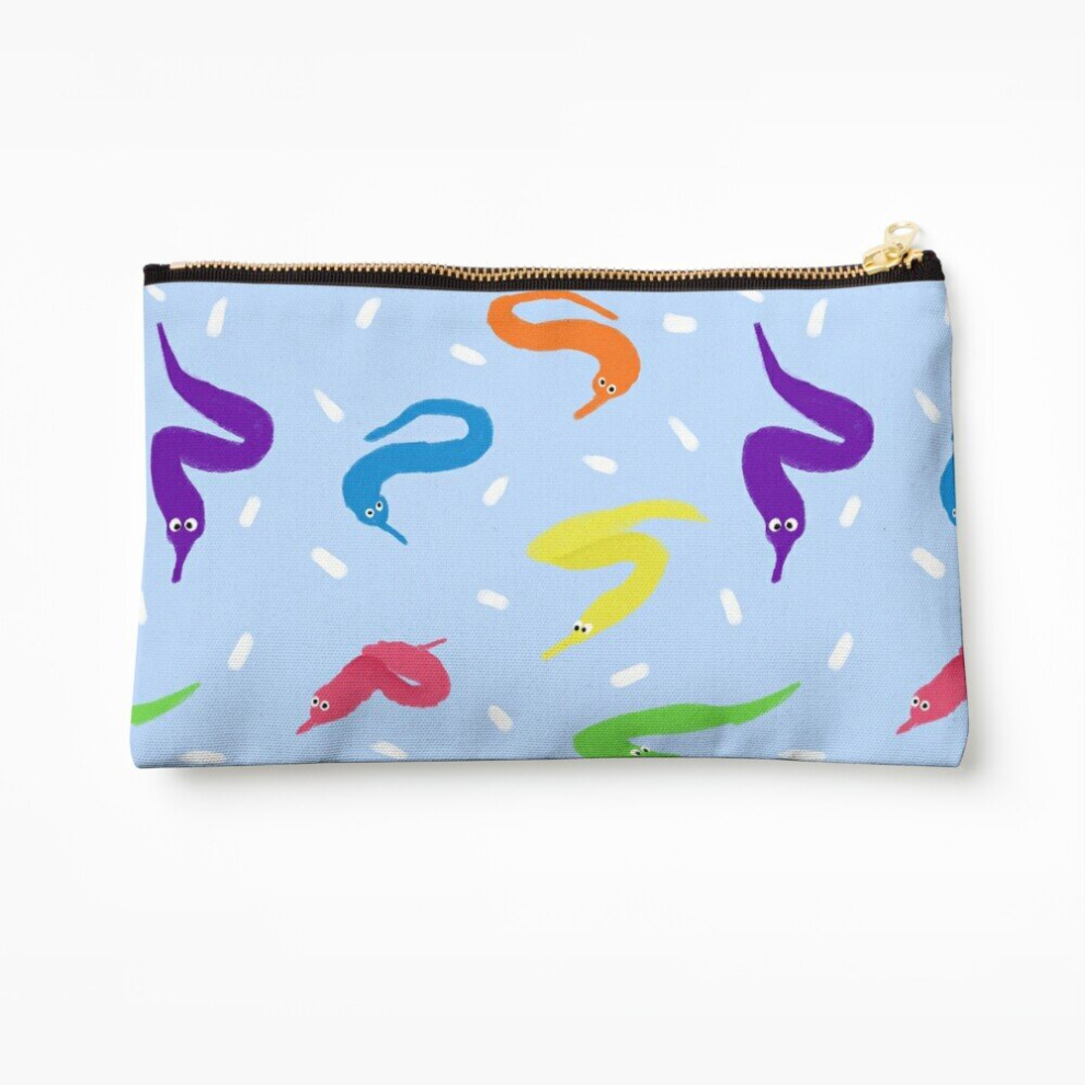 Whibos Makeup Bag Worm On A String Babey! Cosmetic Organizer Tyvek Paper Bags Zipper Pouch