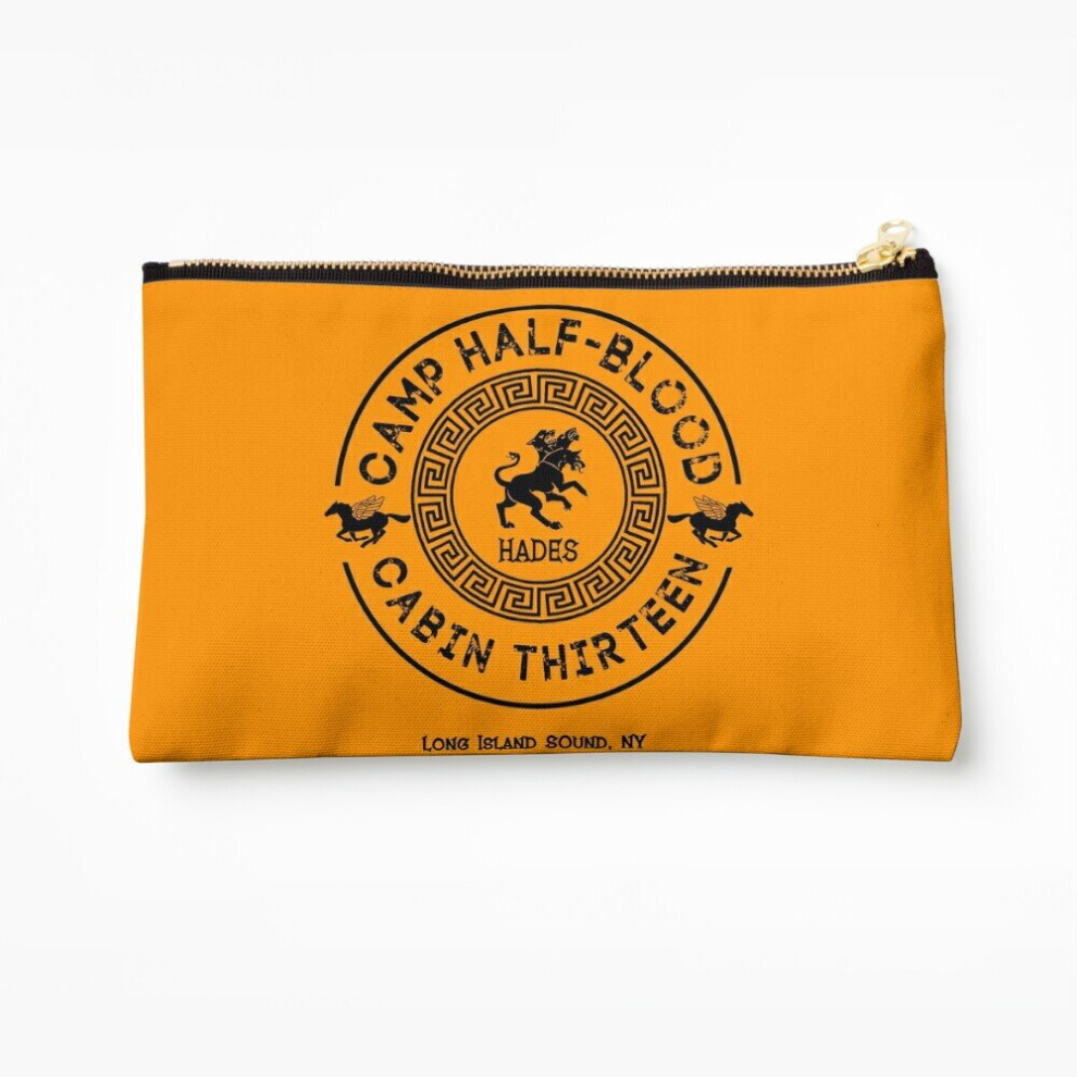 Whibos Makeup Bag Cabin Thirteen - Hades - Percy Jackson - Camp Half-Blood Cosmetic Organizer Tyvek Paper Bags Zipper Pouch