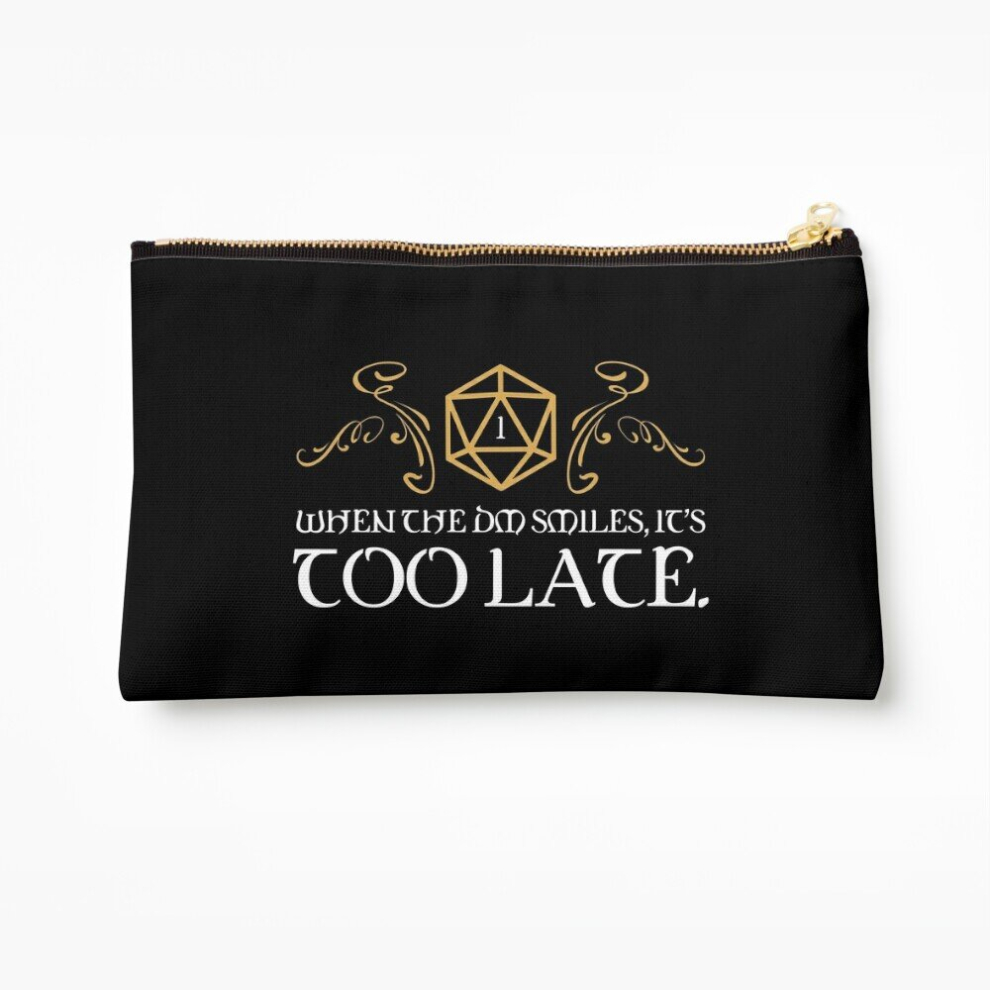 Whibos Makeup Bag When The Master Smiles It's Too Late Tabletop Rpg Addict Cosmetic Organizer Tyvek Paper Bags Zipper Pouch