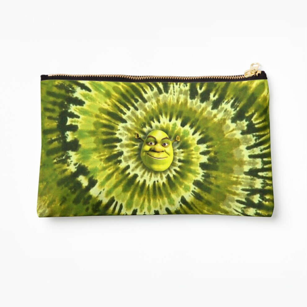 Whibos Makeup Bag Shrek Tie Dye Cosmetic Organizer Tyvek Paper Bags Zipper Pouch