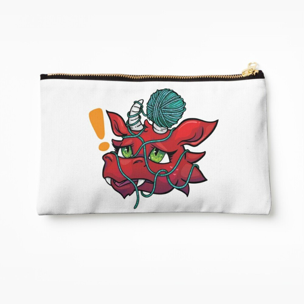 Whibos Makeup Bag Yarn Dragon Cosmetic Organizer Tyvek Paper Bags Zipper Pouch