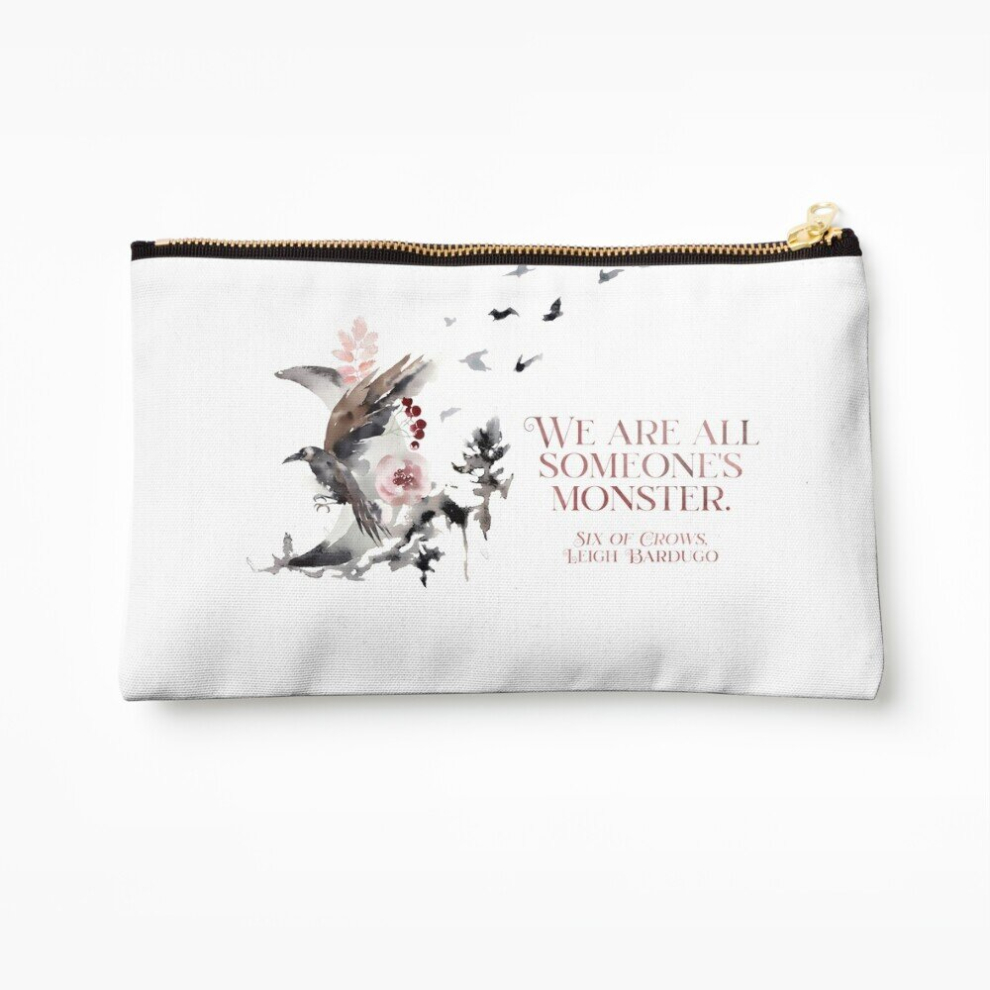 Whibos Makeup Bag Six Of Crows We Are All Someone's Monster Cosmetic Organizer Tyvek Paper Bags Zipper Pouch