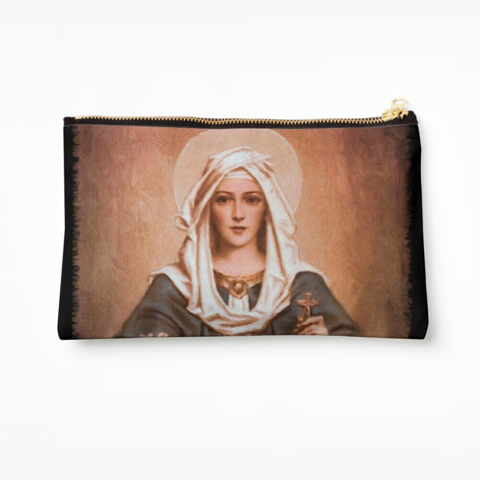 Whibos Makeup Bag Our Lady Of The Rosary Cosmetic Organizer Tyvek Paper Bags Zipper Pouch