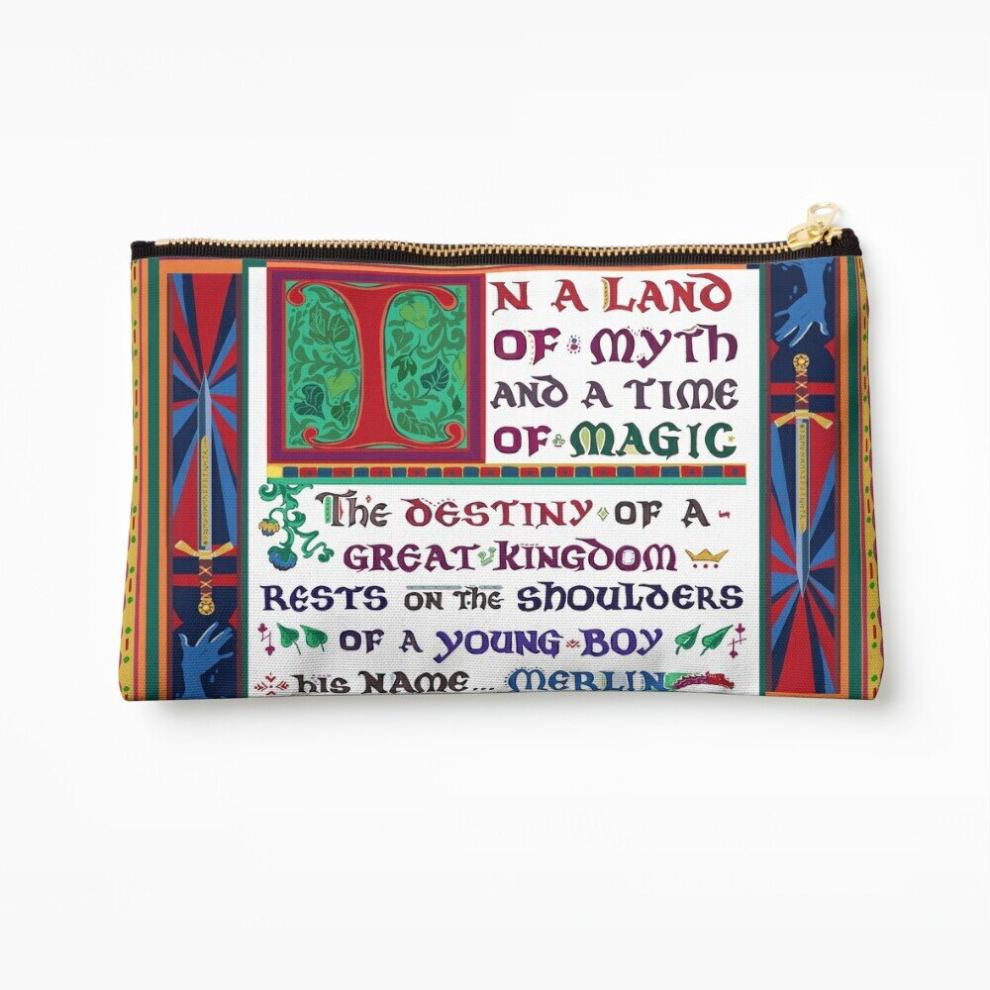 Whibos Makeup Bag In A Land Of Myth And A Time Of Magic - Merlin Cosmetic Organizer Tyvek Paper Bags Zipper Pouch