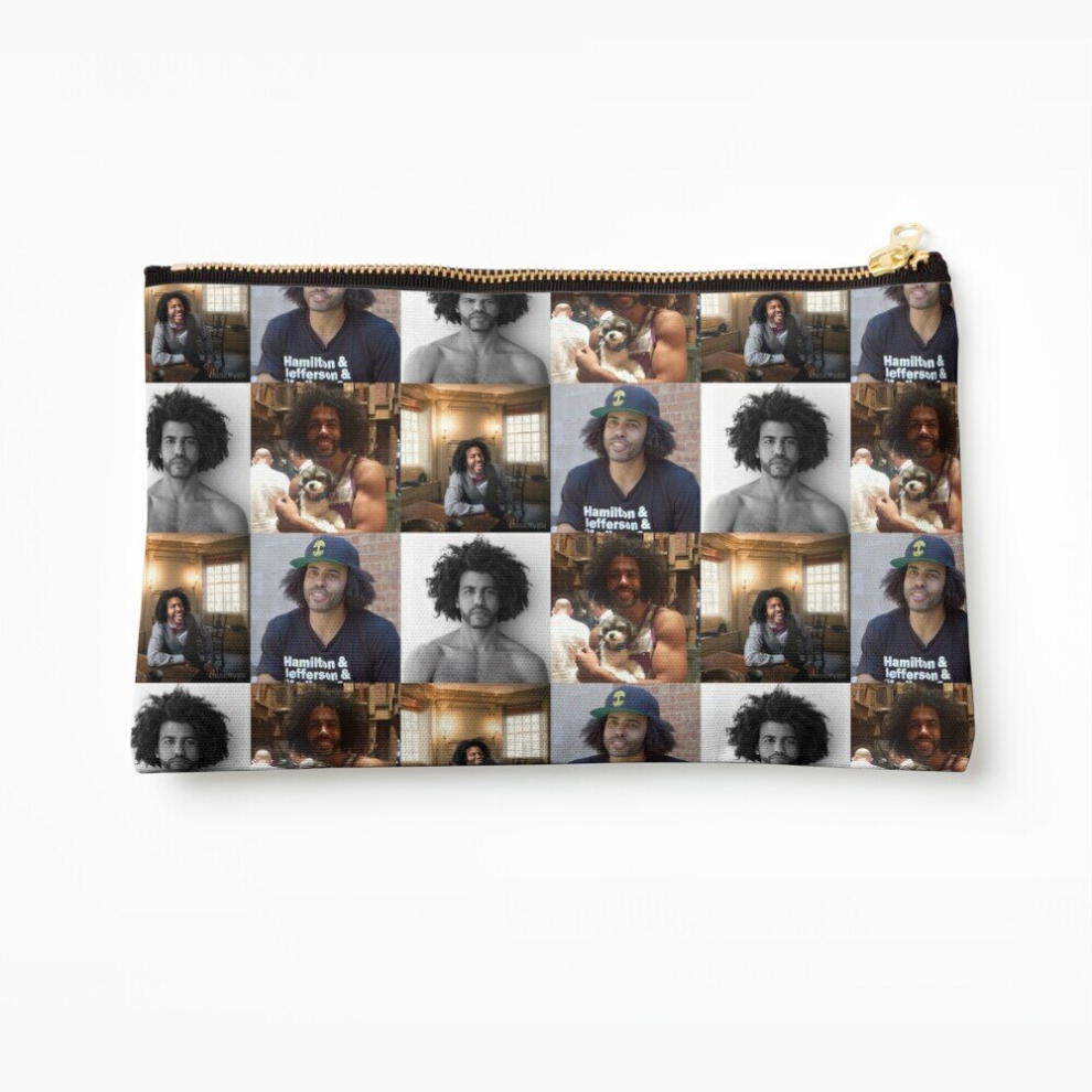 Whibos Makeup Bag Daveed Diggs Collage Cosmetic Organizer Tyvek Paper Bags Zipper Pouch