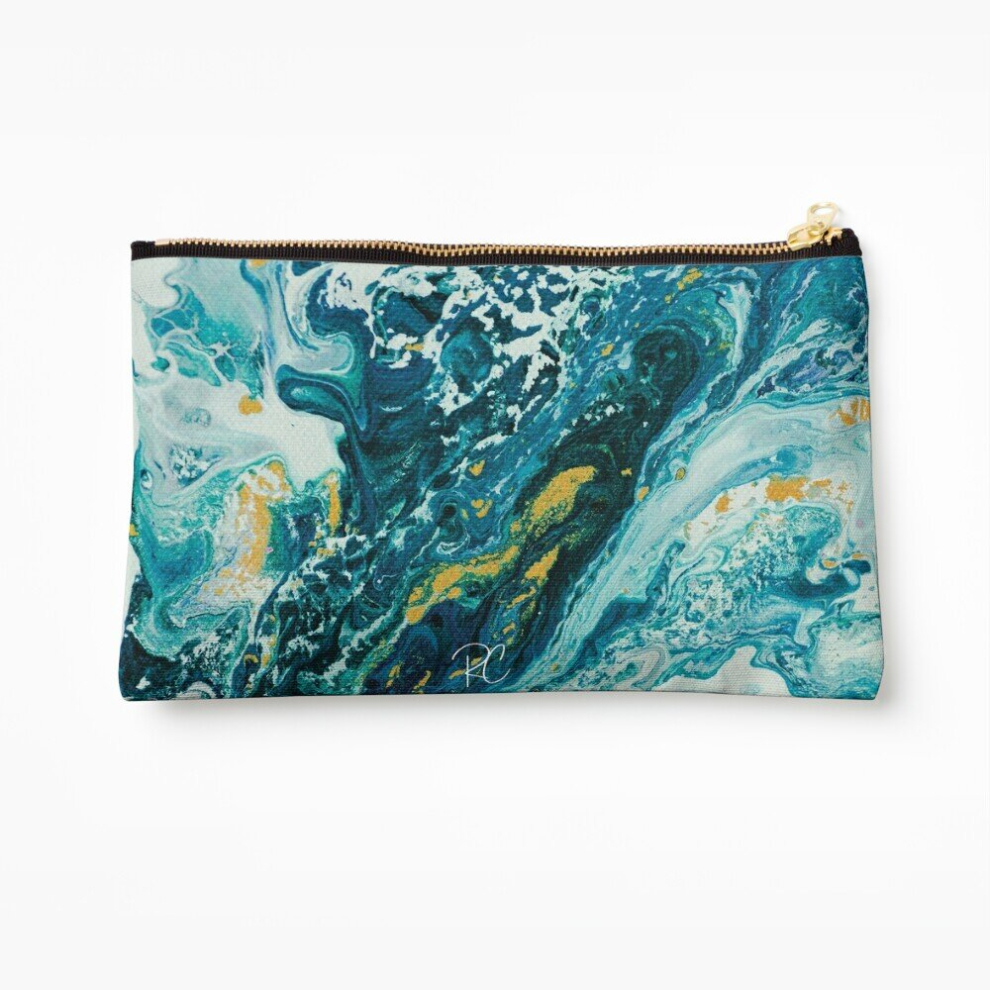 Whibos Makeup Bag Ocean Eyes Cosmetic Organizer Tyvek Paper Bags Zipper Pouch