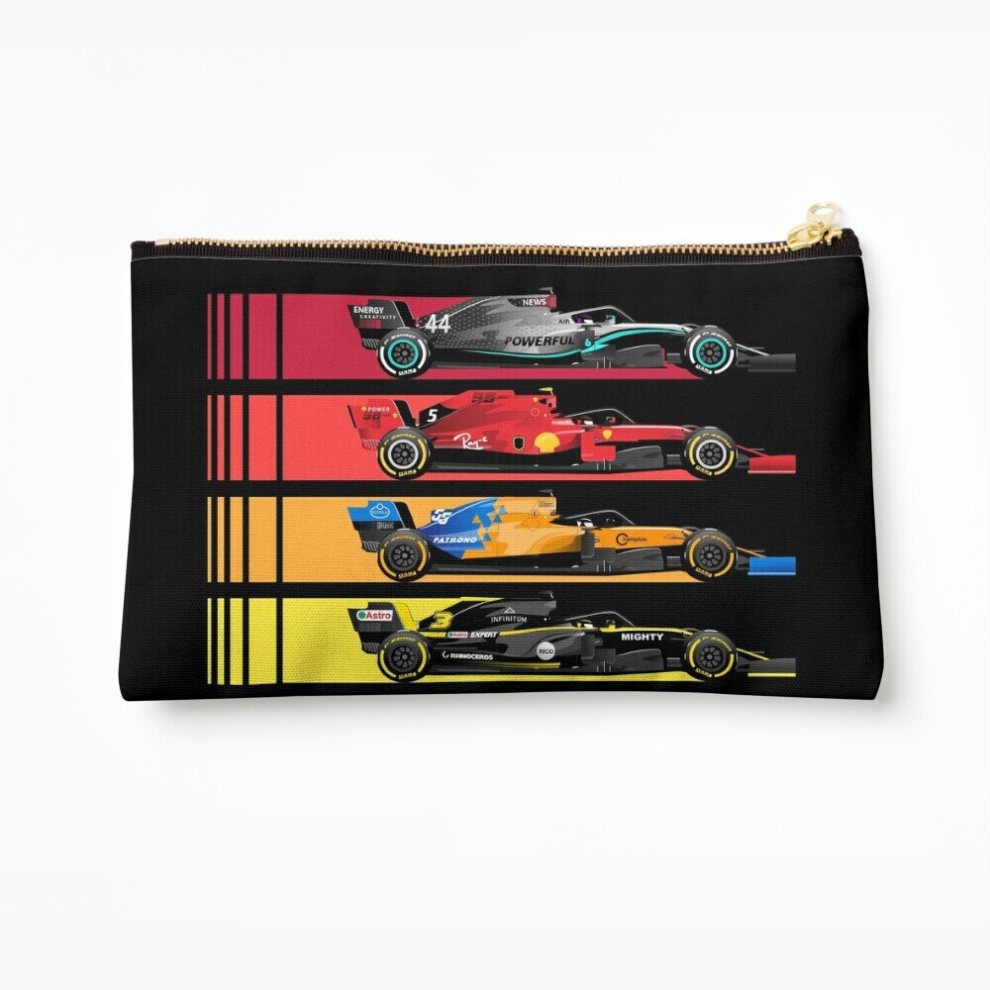 Whibos Makeup Bag Grand Prix Formula Cars 2023 Cosmetic Organizer Tyvek Paper Bags Zipper Pouch