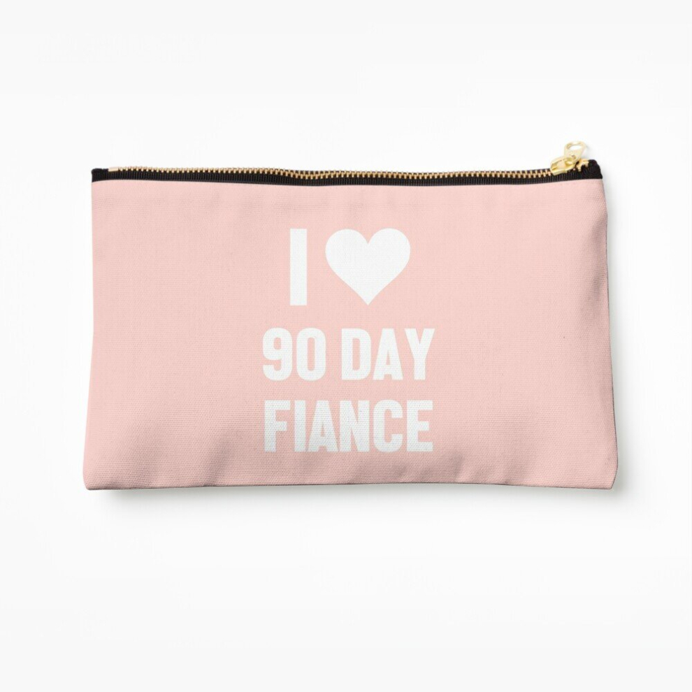 Whibos Makeup Bag I Heart 90 Day Fiance Cosmetic Organizer Tyvek Paper Bags Zipper Pouch