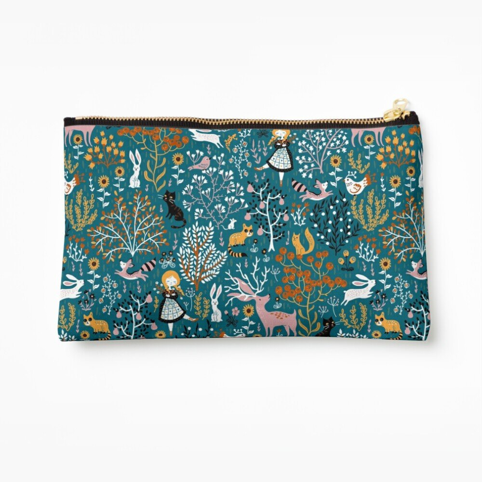 Whibos Makeup Bag Country Dreams Cosmetic Organizer Tyvek Paper Bags Zipper Pouch