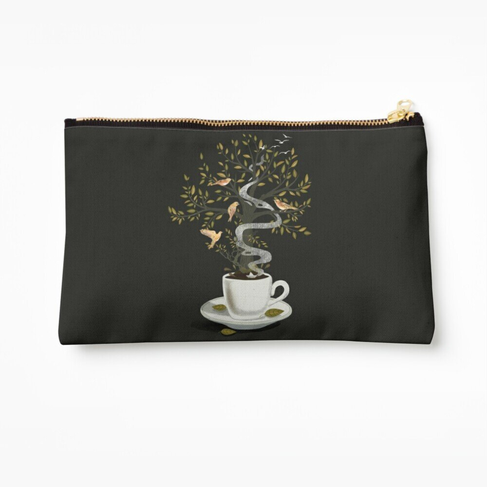 Whibos Makeup Bag A Cup Of Dreams Cosmetic Organizer Tyvek Paper Bags Zipper Pouch