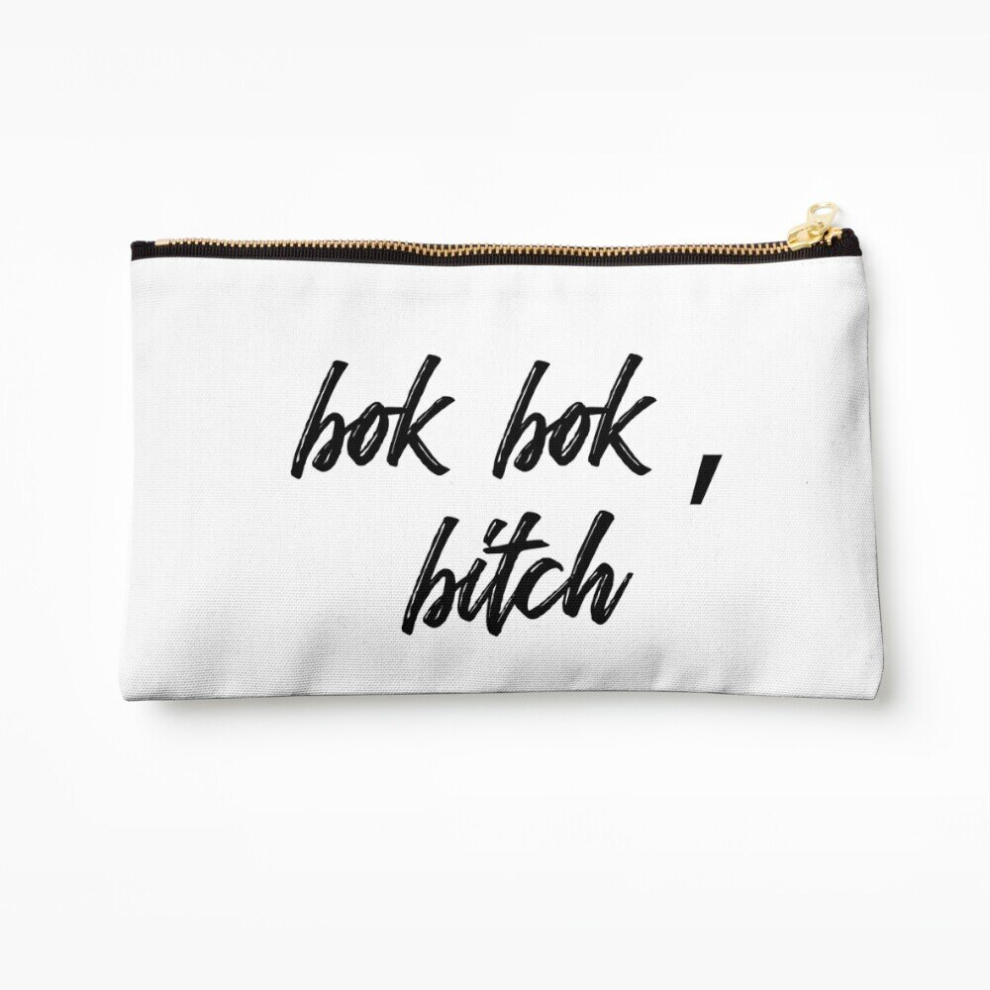 Whibos Makeup Bag Bok Bok Bitch Crazy Rich Asians Cosmetic Organizer Tyvek Paper Bags Zipper Pouch