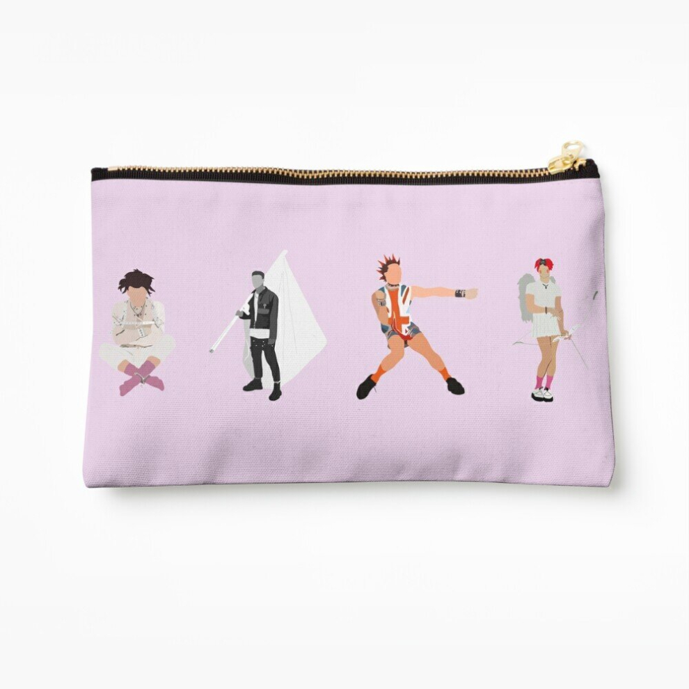 Whibos Makeup Bag Yungblud Color Block Cosmetic Organizer Tyvek Paper Bags Zipper Pouch