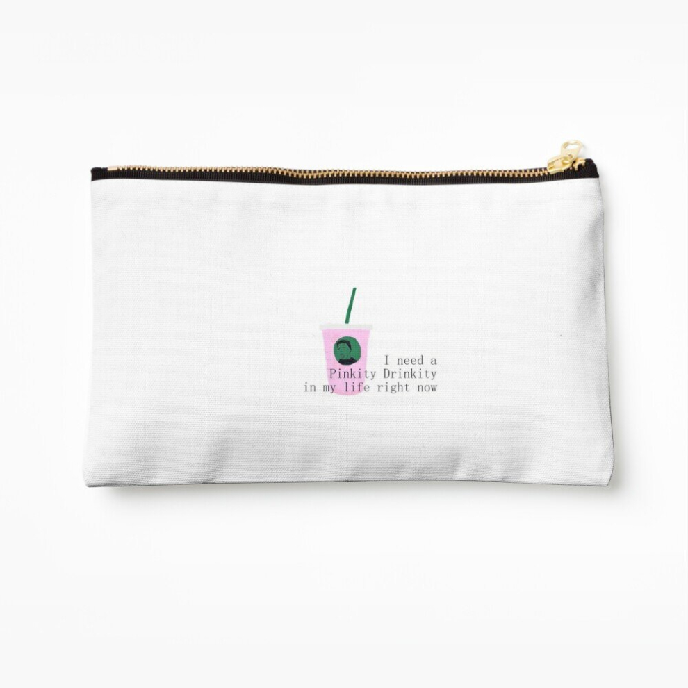 Whibos Pink Makeup Bag Drink James Charles Cosmetic Organizer Tyvek Paper Bags Zipper Pouch