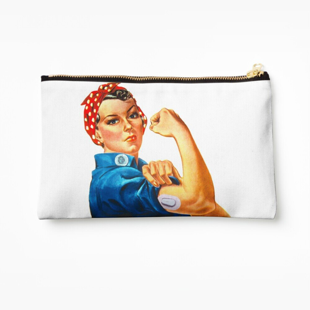 Whibos Makeup Bag Diabetic Riveter Cosmetic Organizer Tyvek Paper Bags Zipper Pouch