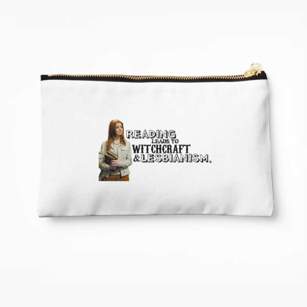 Whibos Makeup Bag Reading Leads To Lesbianism Cosmetic Organizer Tyvek Paper Bags Zipper Pouch