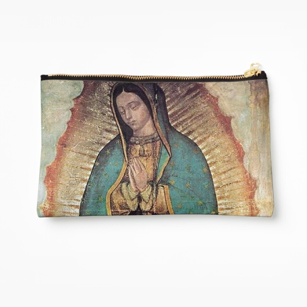 Whibos Makeup Bag Original Picture Of Our Lady Of Guadalupe Cosmetic Organizer Tyvek Paper Bags Zipper Pouch