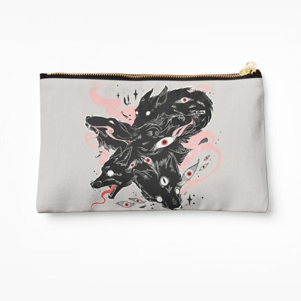 Whibos Makeup Bag Wild Wolves With Many Eyes Cosmetic Organizer Tyvek Paper Bags Zipper Pouch