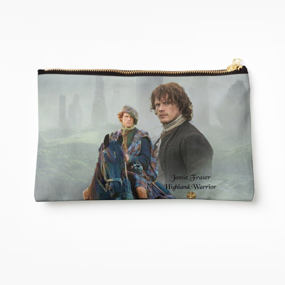 Whibos Makeup Bag Jamie Fraser-Highland Warrior/Outlander Cosmetic Organizer Tyvek Paper Bags Zipper Pouch