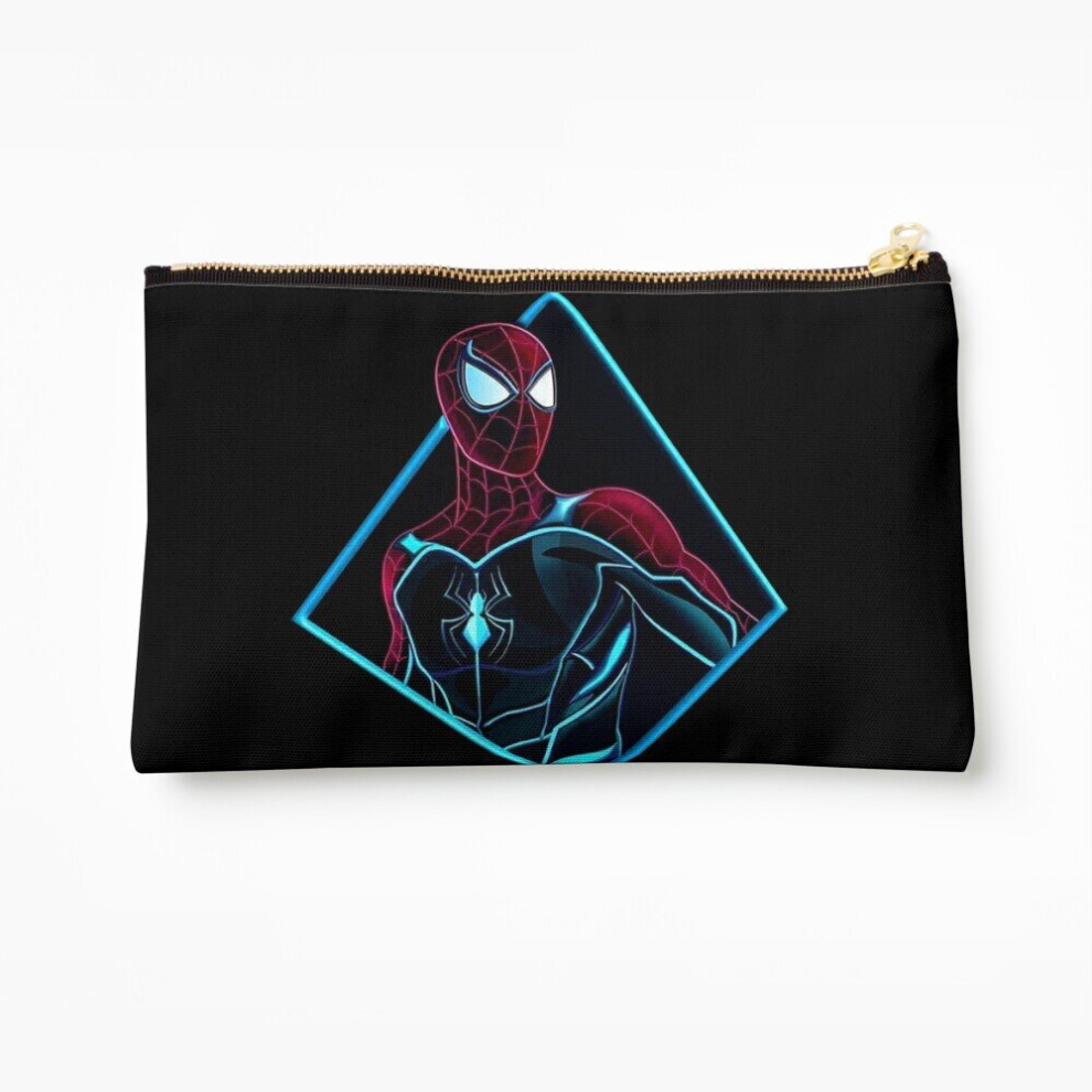 Whibos Makeup Bag Spiderman Cosmetic Organizer Tyvek Paper Bags Zipper Pouch