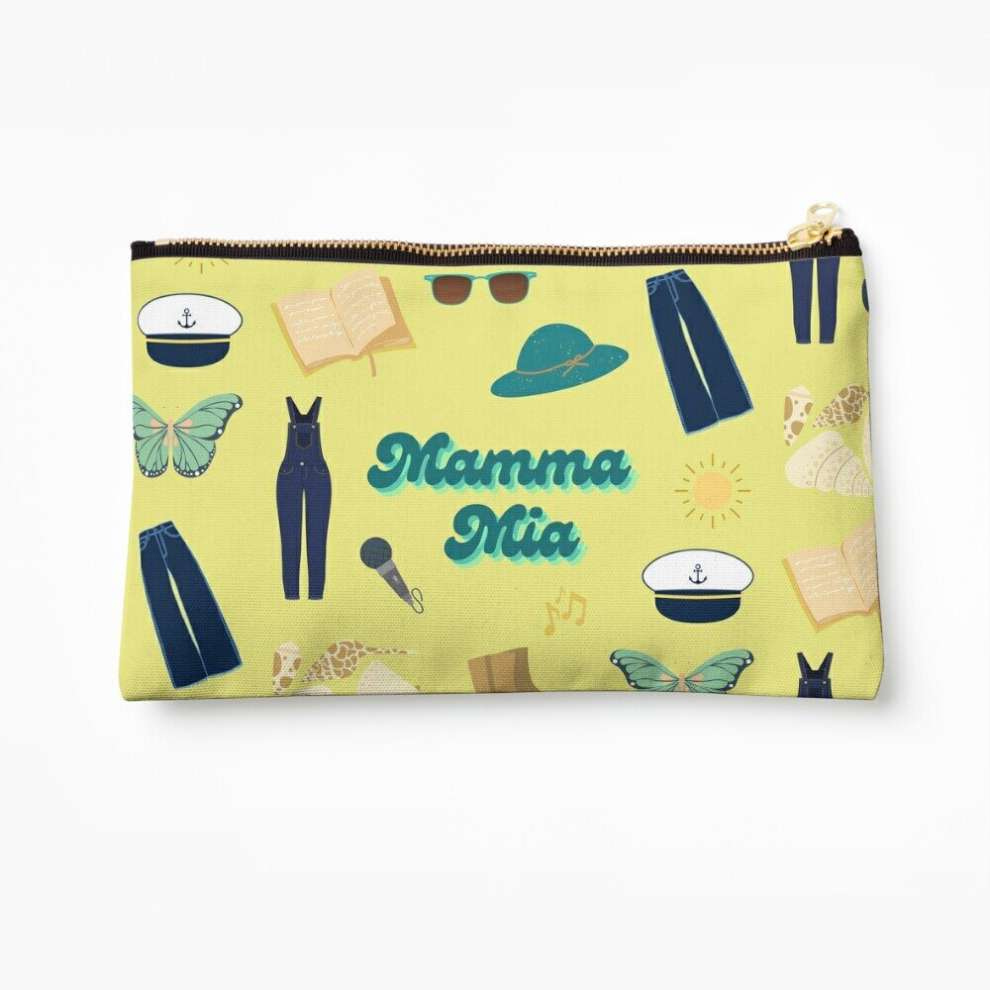 Whibos Makeup Bag Mamma Mia Style Aesthetic Donna Dynamos Cosmetic Organizer Tyvek Paper Bags Zipper Pouch