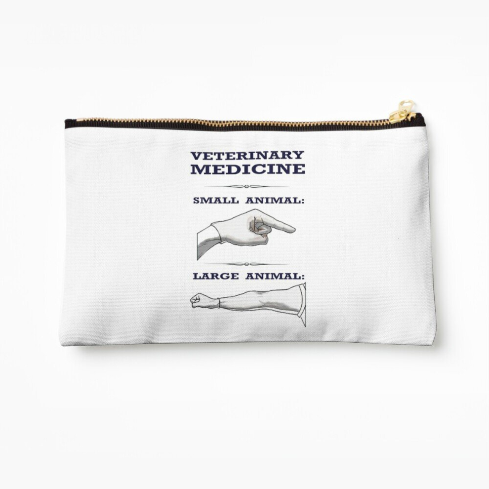 Whibos Makeup Bag Veterinary Medicine - Large Vs. Small Animal Cosmetic Organizer Tyvek Paper Bags Zipper Pouch