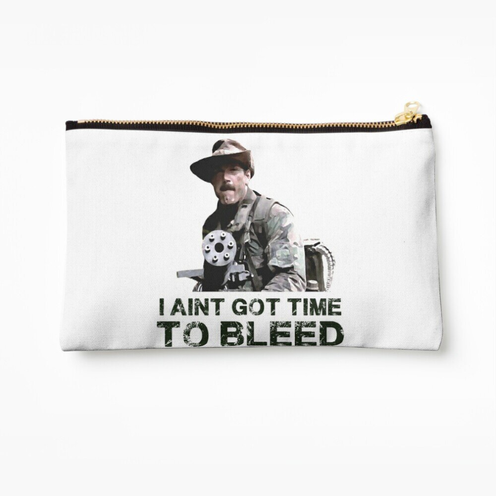Whibos Makeup Bag Predator I Aint Got Time To Bleed Cosmetic Organizer Tyvek Paper Bags Zipper Pouch