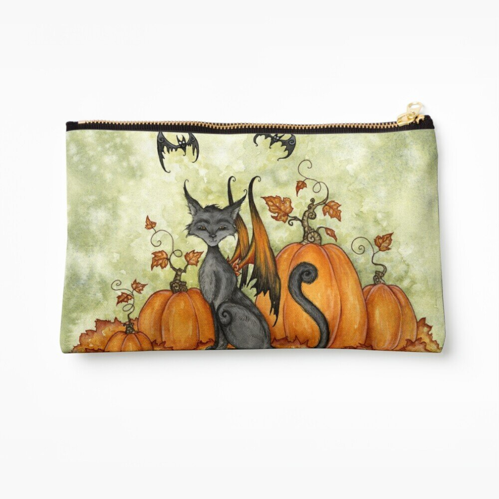 Whibos Makeup Bag In The Pumpkin Patch Cosmetic Organizer Tyvek Paper Bags Zipper Pouch