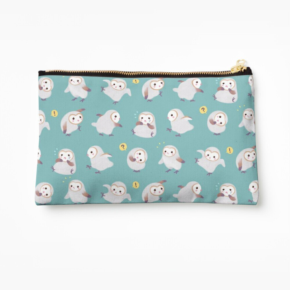Whibos Makeup Bag Baby Barn Owls Cosmetic Organizer Tyvek Paper Bags Zipper Pouch