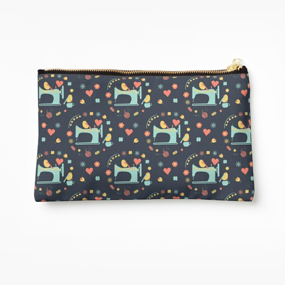 Whibos Makeup Bag Love Sewing Cosmetic Organizer Tyvek Paper Bags Zipper Pouch