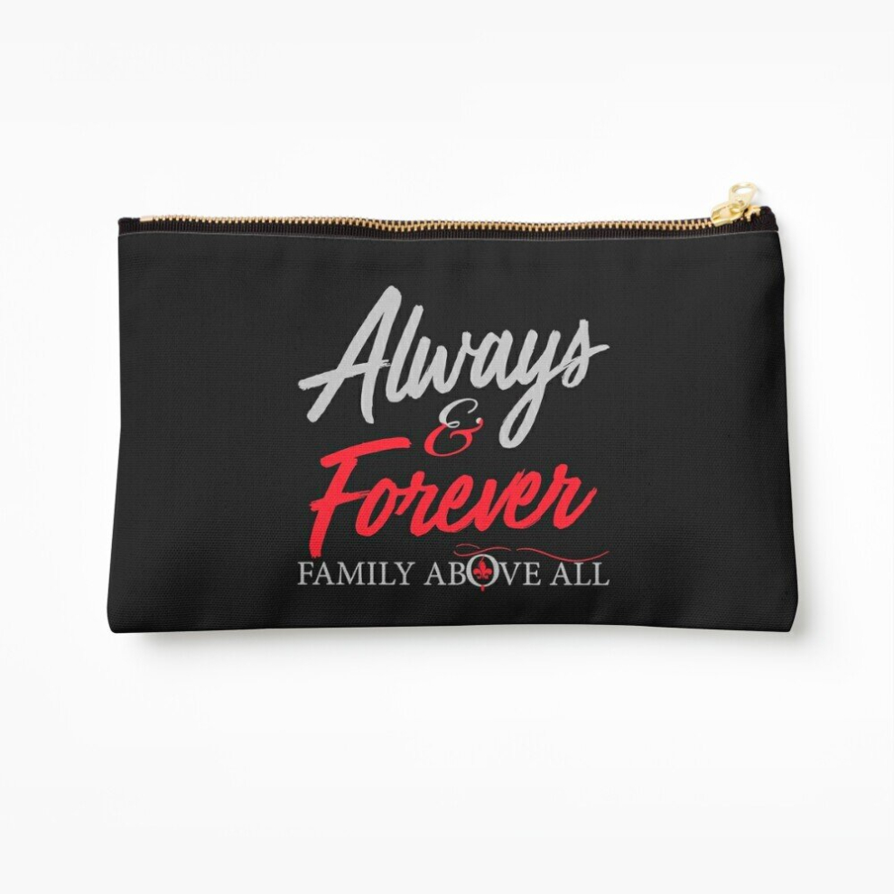Whibos Makeup Bag Always And Forever Family Above All Cosmetic Organizer Tyvek Paper Bags Zipper Pouch