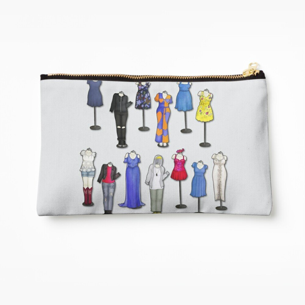 Whibos Makeup Bag Costume Medley Cosmetic Organizer Tyvek Paper Bags Zipper Pouch