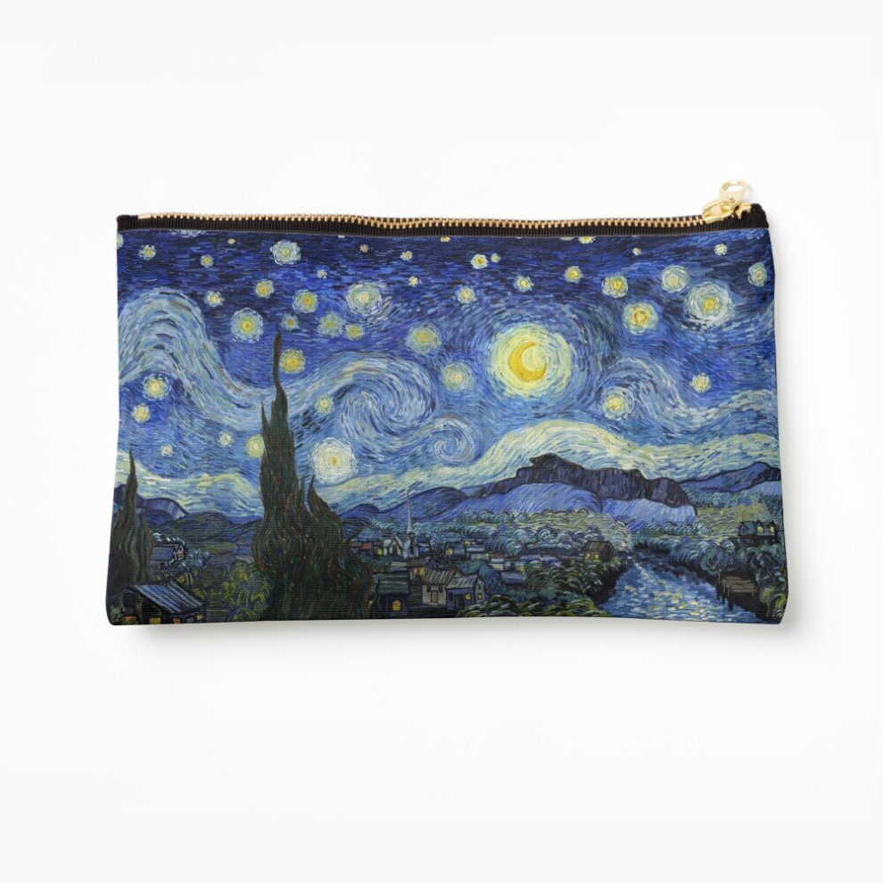 Whibos Makeup Bag The Starry Night Panorama Cosmetic Organizer Tyvek Paper Bags Zipper Pouch