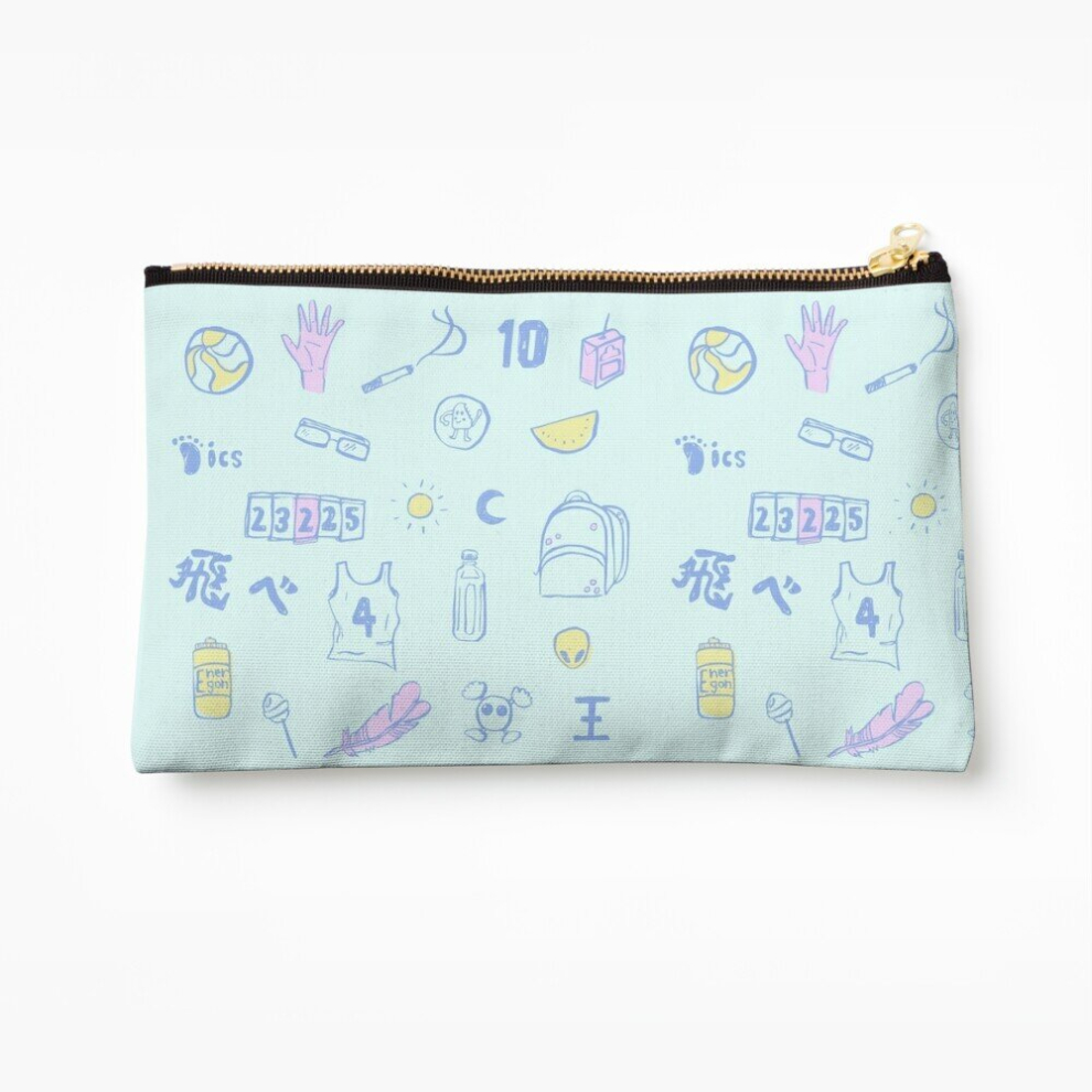 Whibos Makeup Bag Haikyuu!! Cosmetic Organizer Tyvek Paper Bags Zipper Pouch