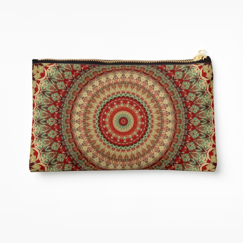 Whibos Makeup Bag Mandala 34 Cosmetic Organizer Tyvek Paper Bags Zipper Pouch