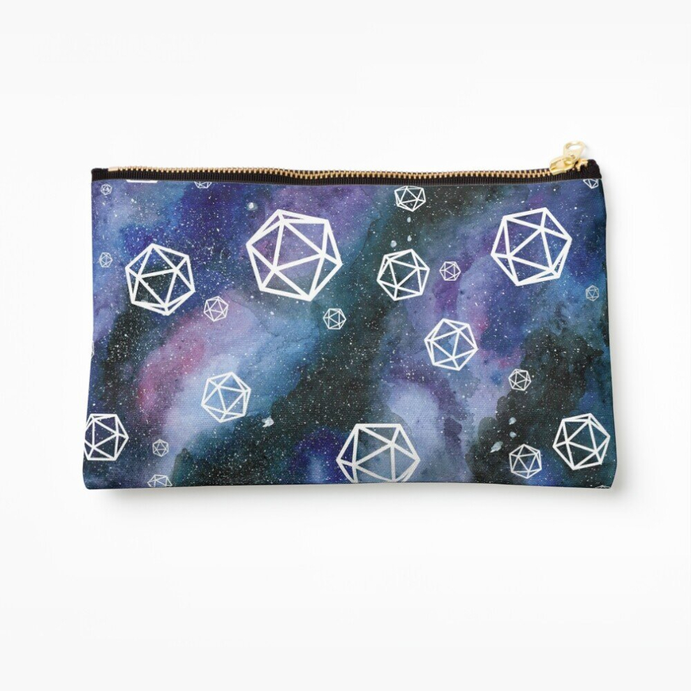 Whibos Makeup Bag Dice In Space Cosmetic Organizer Tyvek Paper Bags Zipper Pouch