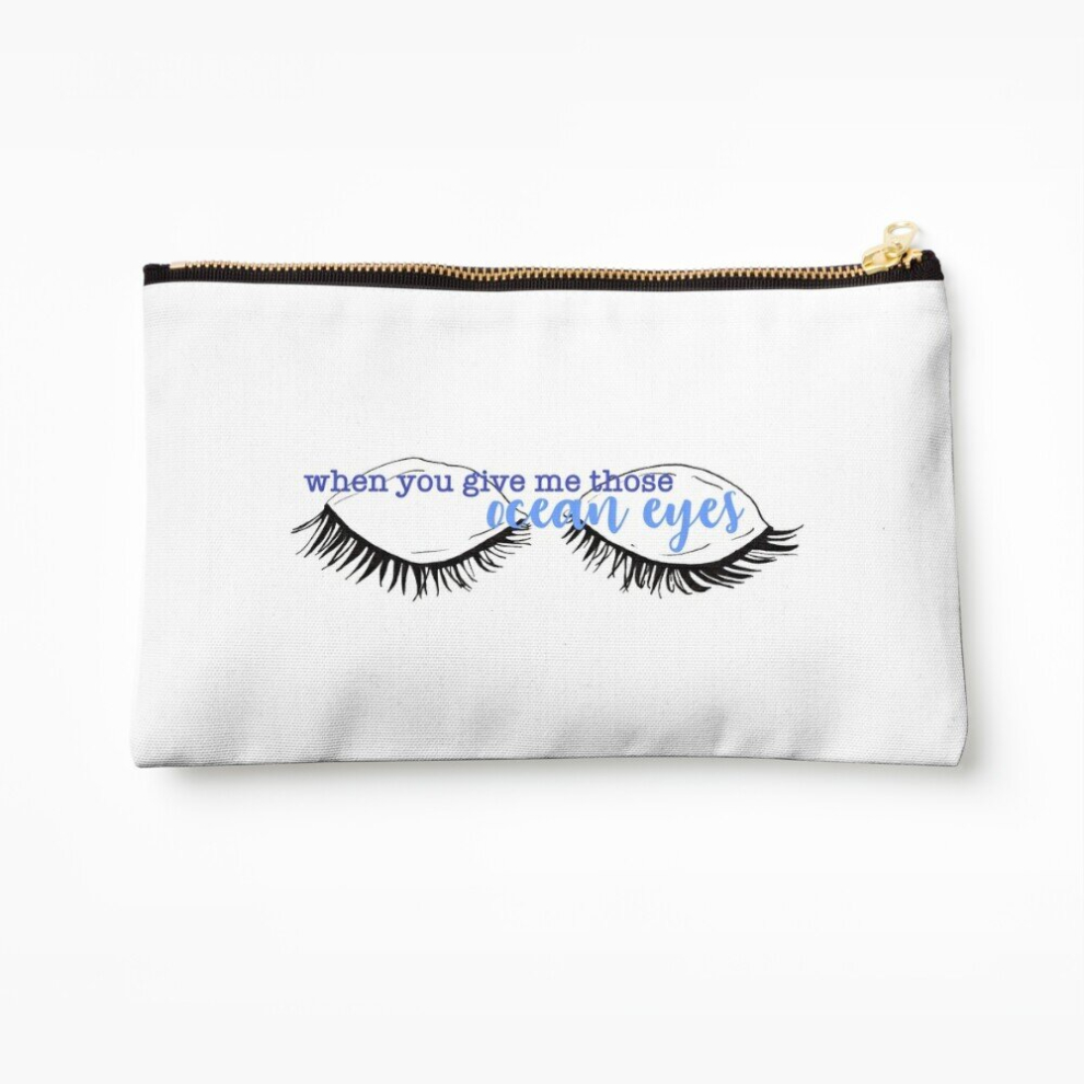 Whibos Makeup Bag Ocean Eyes Cosmetic Organizer Tyvek Paper Bags Zipper Pouch