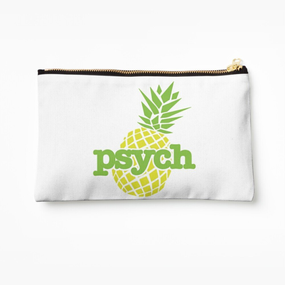 Whibos Makeup Bag Psych Pineapple Cosmetic Organizer Tyvek Paper Bags Zipper Pouch