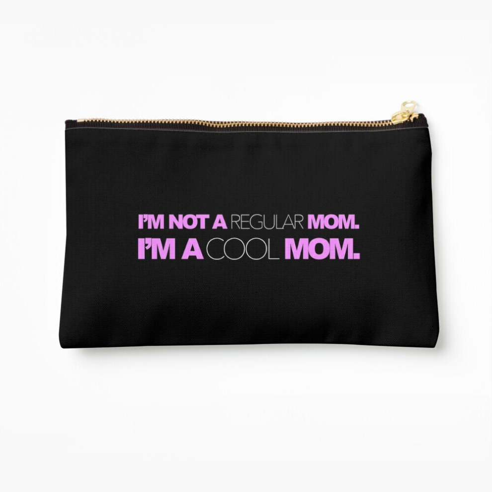 Whibos Makeup Bag I'm Not A Regular Mom. I'm A Cool Mom. Cosmetic Organizer Tyvek Paper Bags Zipper Pouch
