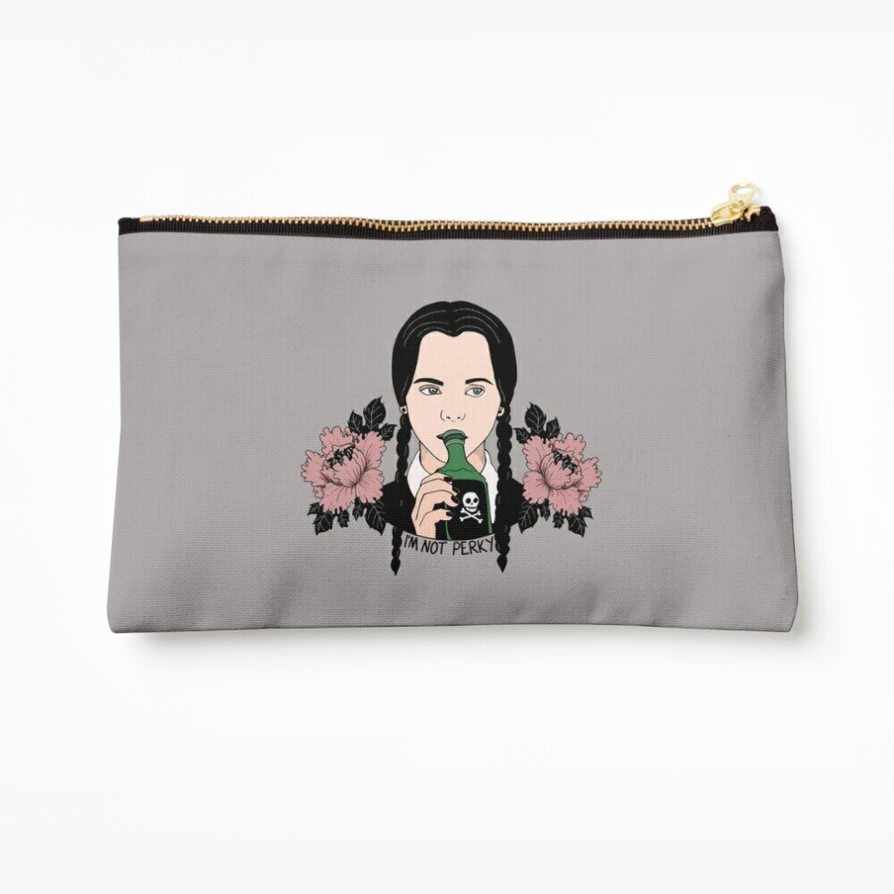 Whibos Makeup Bag I'm Not Perky 2 Cosmetic Organizer Tyvek Paper Bags Zipper Pouch