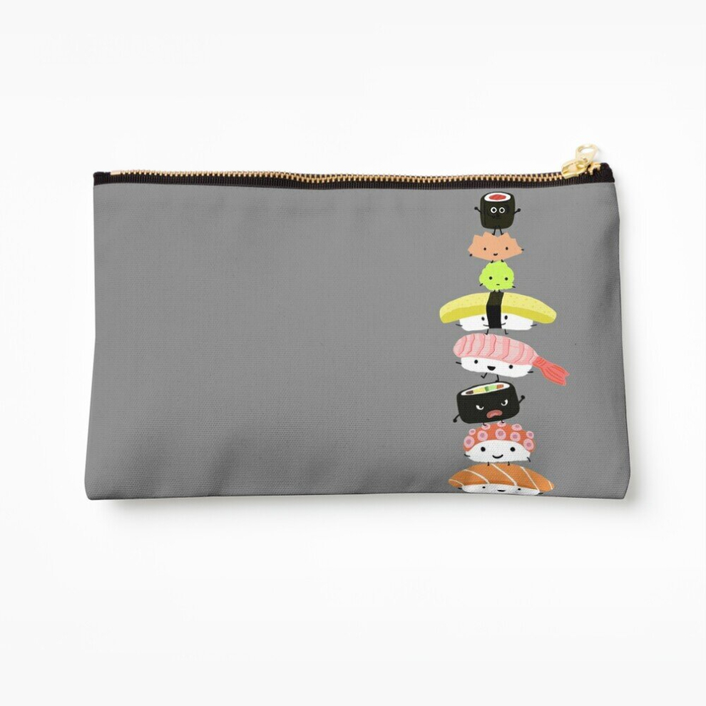 Whibos Makeup Bag Sushi Stack Cosmetic Organizer Tyvek Paper Bags Zipper Pouch
