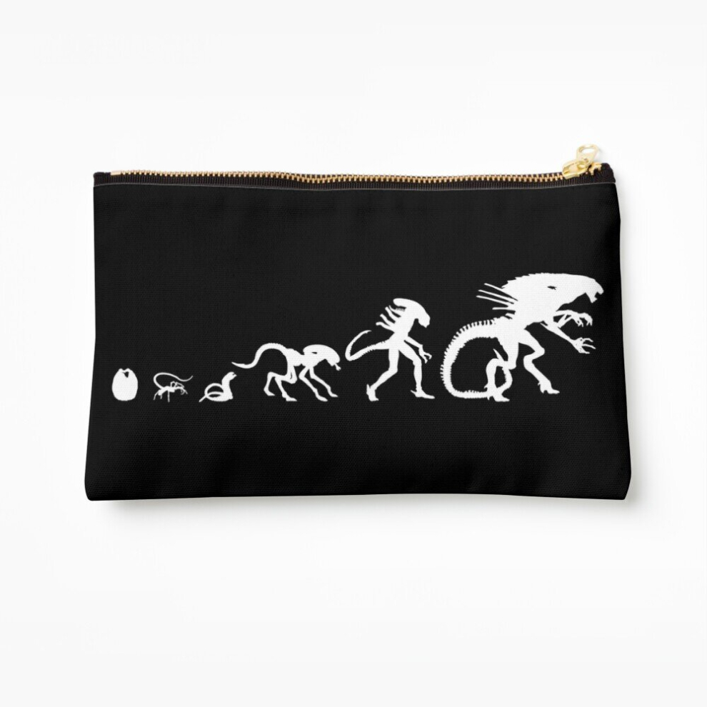 Whibos Makeup Bag Evolution Of Alien Xenomorph Cosmetic Organizer Tyvek Paper Bags Zipper Pouch