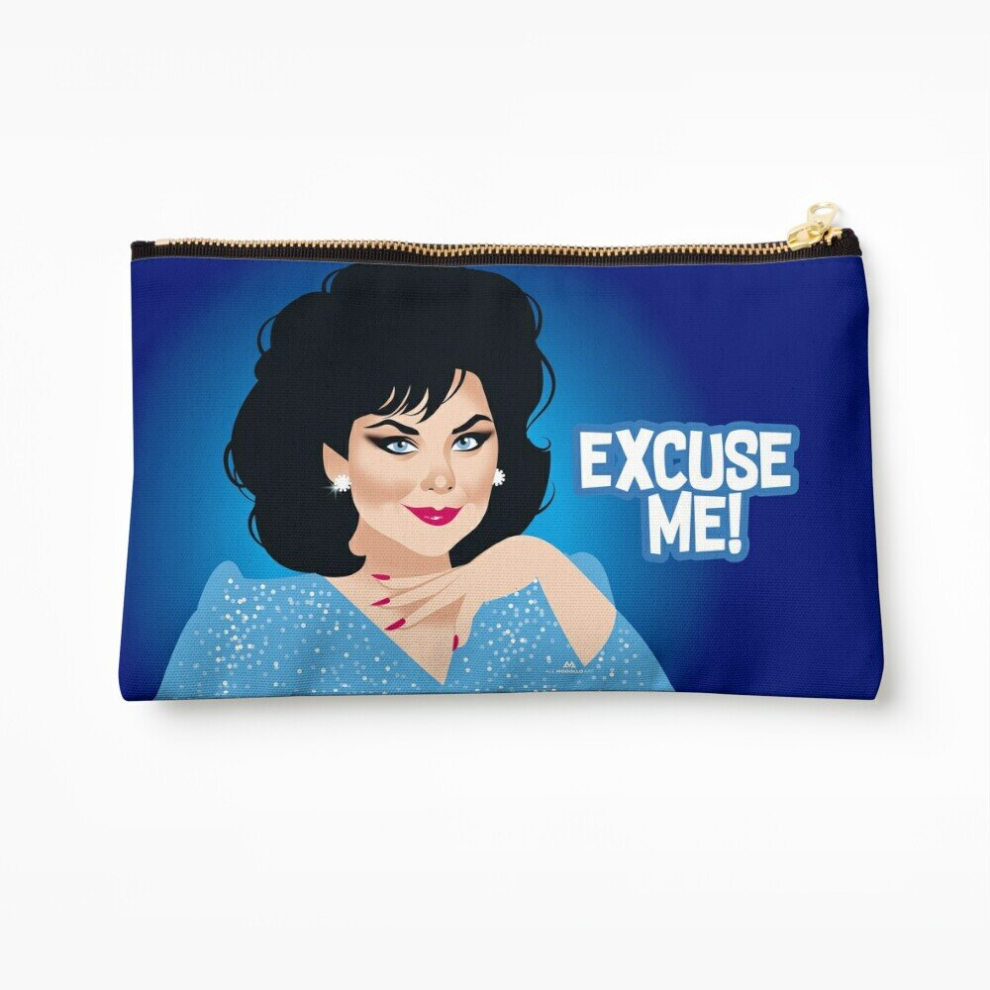 Whibos Makeup Bag Excuse Me! Cosmetic Organizer Tyvek Paper Bags Zipper Pouch