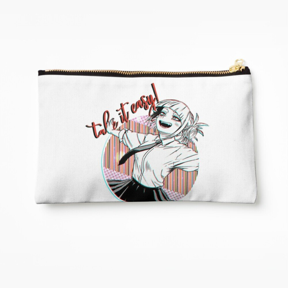 Whibos Makeup Bag Himiko Toga - Take It Easy! Cosmetic Organizer Tyvek Paper Bags Zipper Pouch