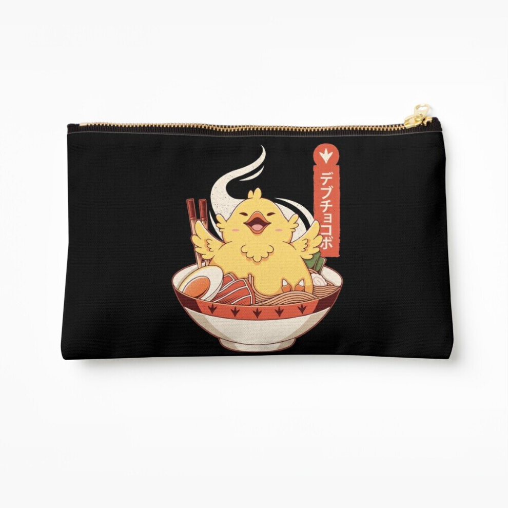 Whibos Makeup Bag Fat Chocobo Ramen Cosmetic Organizer Tyvek Paper Bags Zipper Pouch
