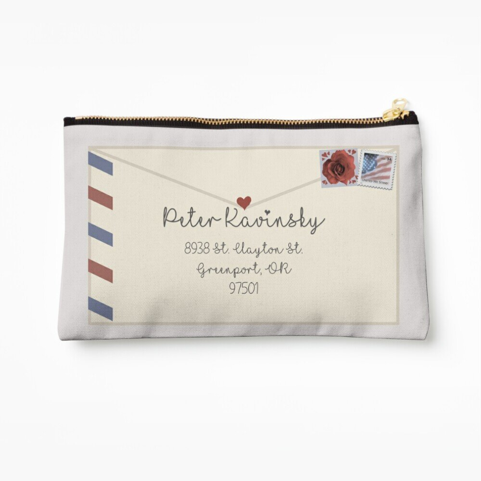 Whibos Makeup Bag To All The Boys I've Loved Before- Peter's Letter Cosmetic Organizer Tyvek Paper Bags Zipper Pouch