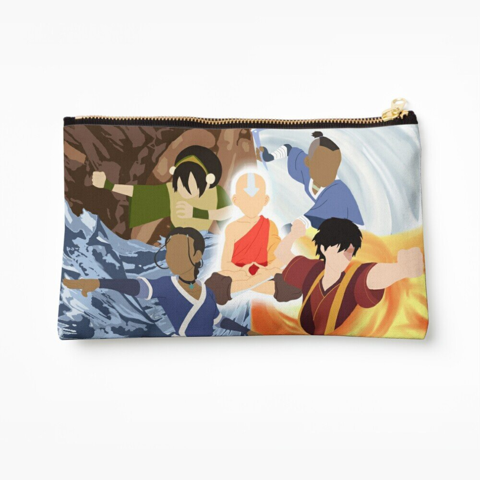 Whibos Makeup Bag Team Avatar Bending Cosmetic Organizer Tyvek Paper Bags Zipper Pouch