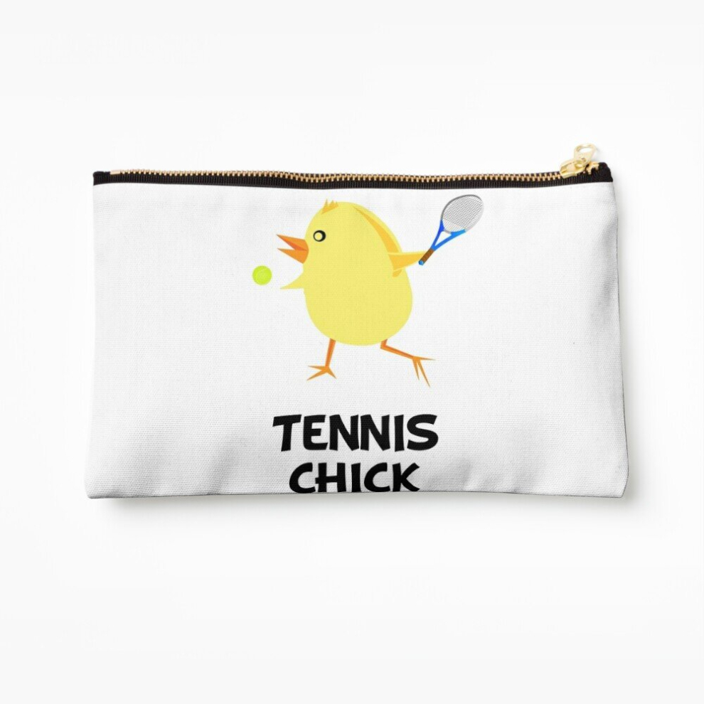 Whibos Makeup Bag Tennis Chick Cosmetic Organizer Tyvek Paper Bags Zipper Pouch
