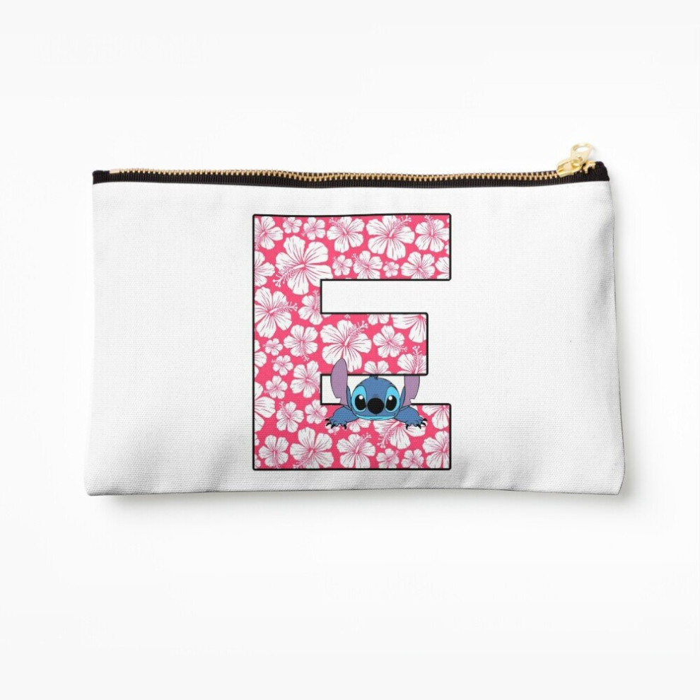 Whibos Makeup Bag Lilo Stitch Letter E Cosmetic Organizer Tyvek Paper Bags Zipper Pouch