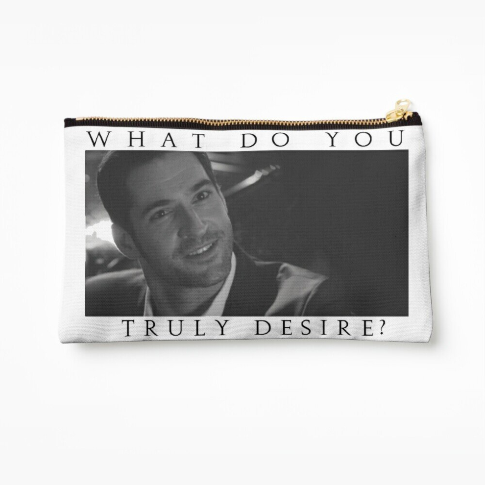 Whibos Makeup Bag What Do You Truly Desire? Cosmetic Organizer Tyvek Paper Bags Zipper Pouch