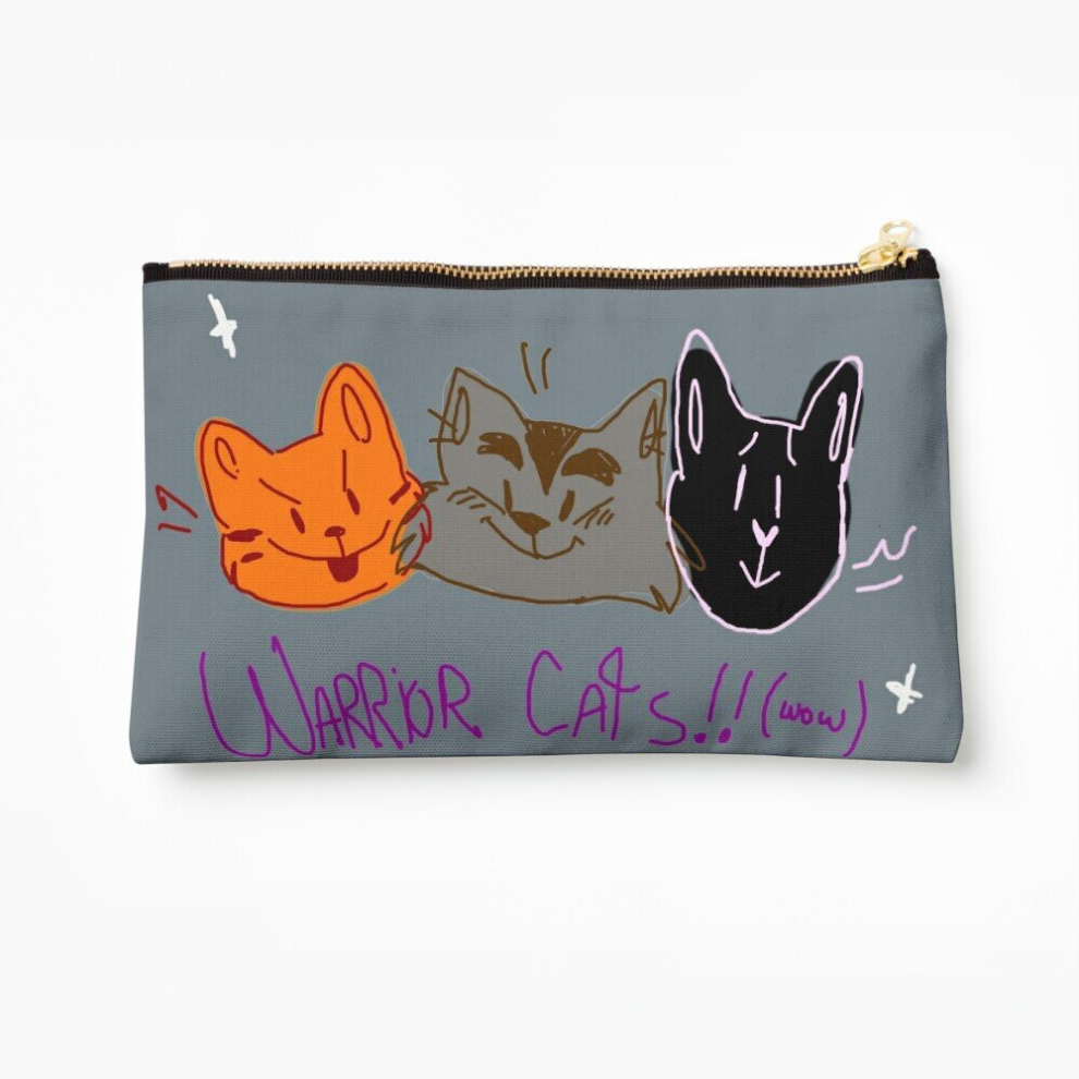 Whibos Makeup Bag Warrior Cats - The Original Trio Cosmetic Organizer Tyvek Paper Bags Zipper Pouch